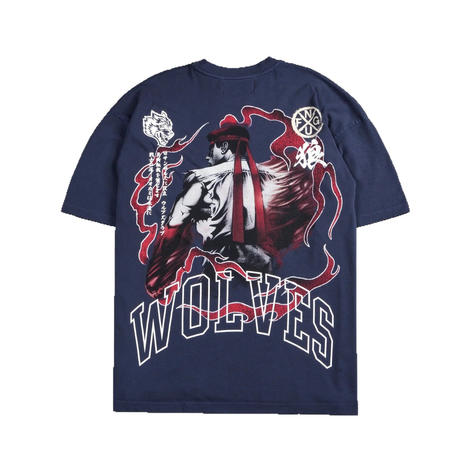 Camiseta Oversized Darc Sport Wolves Anime