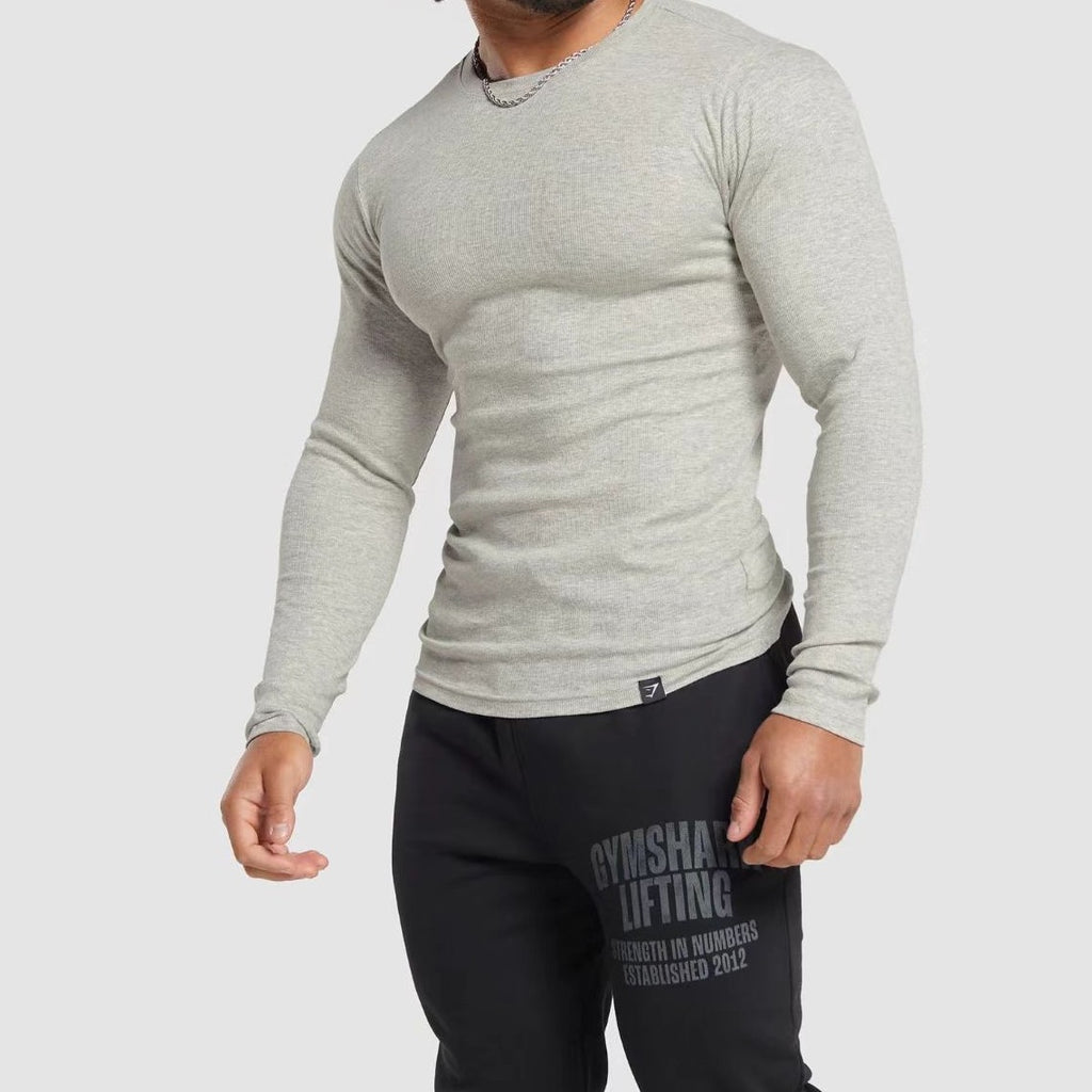 Camiseta Manga Longa Gymshark Canelada Slim