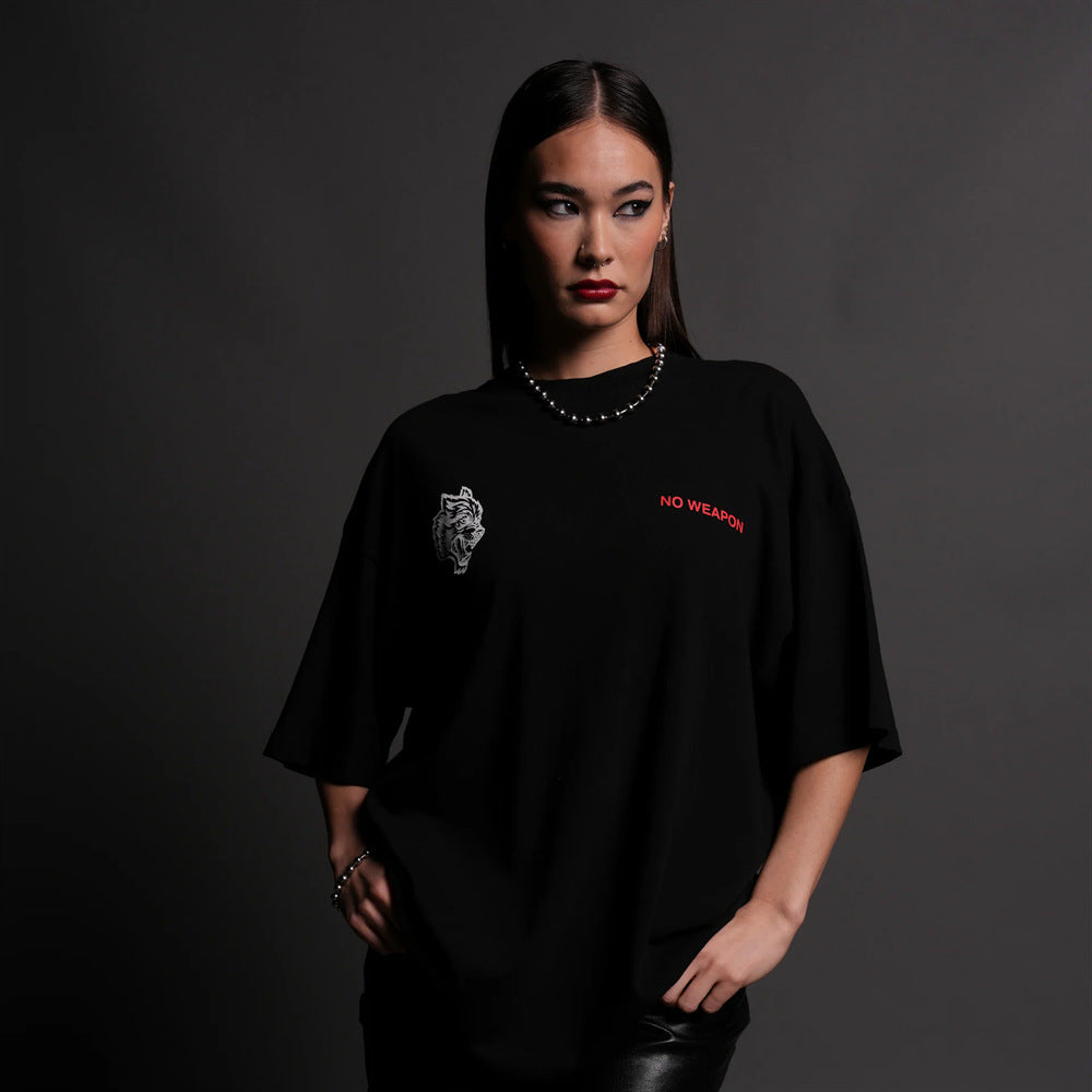 Camiseta Oversized Darc Sport No Weapon Wolves