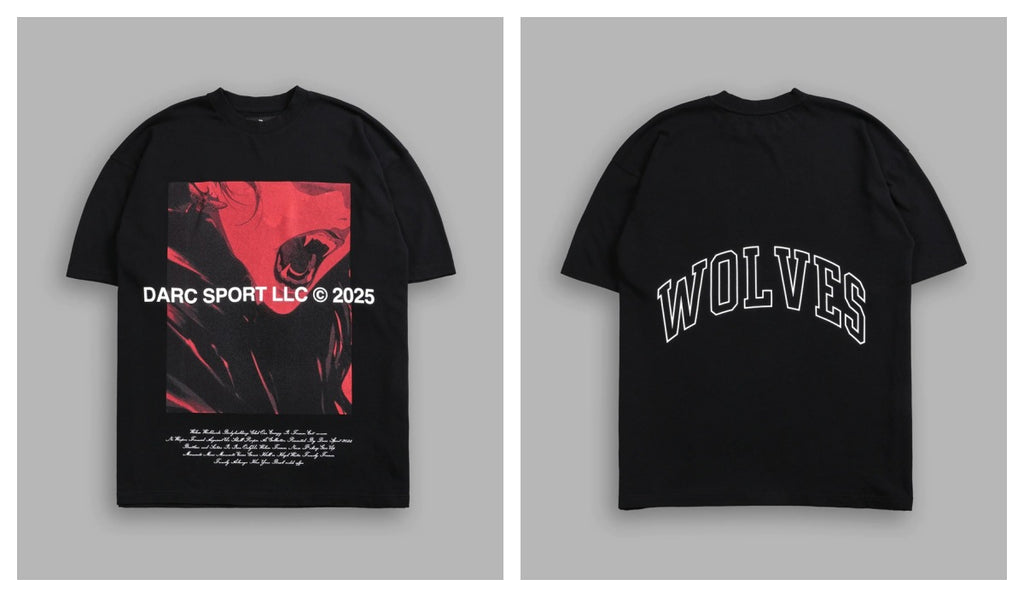 Camiseta Oversized Darc Sport Wolves Dark