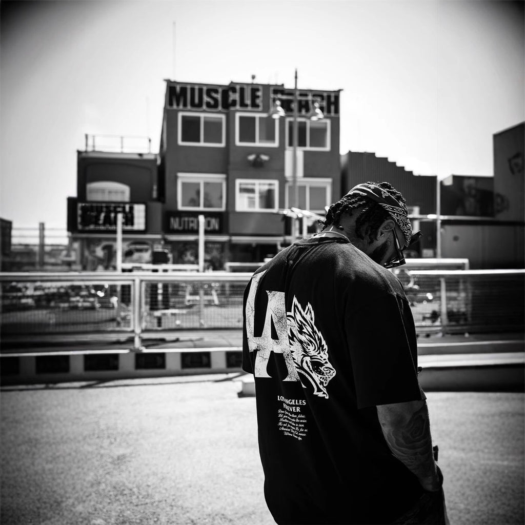 Camiseta Oversized Darc Sport American Wolf LA