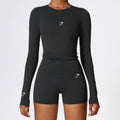 Top Cropped Gymshark Manga Longa Compression