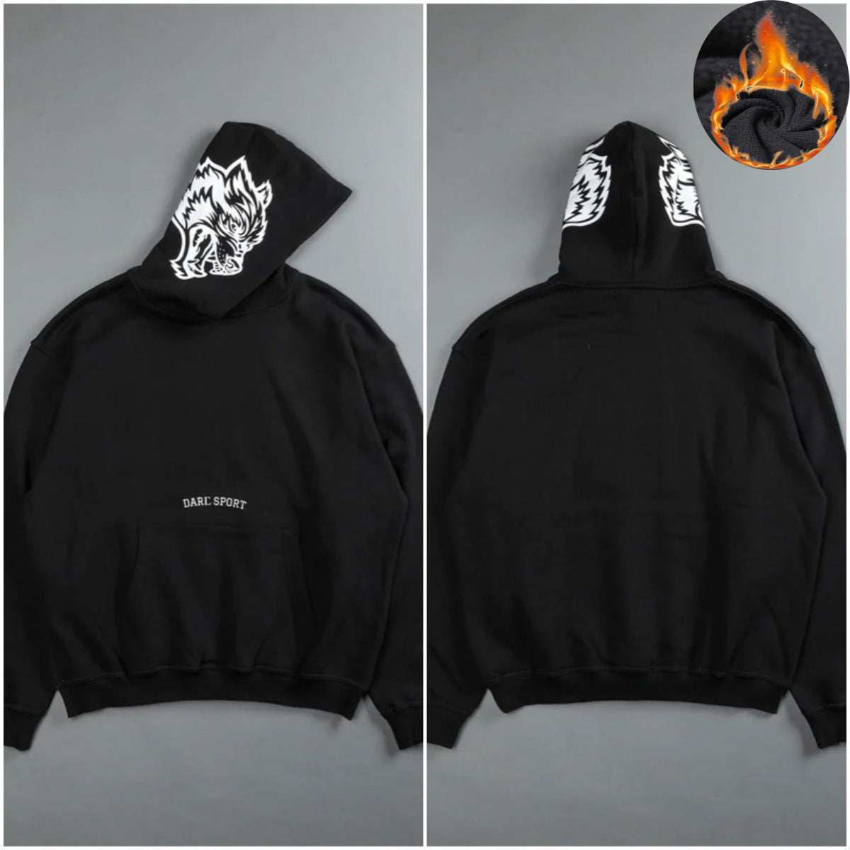 Moletom com Capuz Darc Sport Wolf Oversized