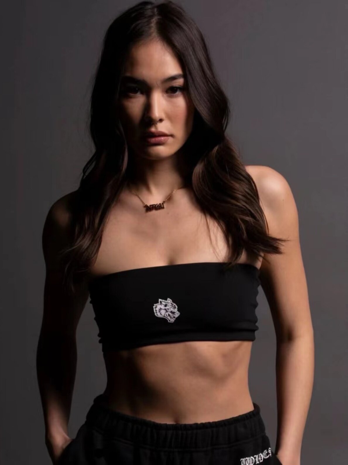 Top Darc Sport She WOLF CHOPPER // STEALTH BLACK TUBE BRA