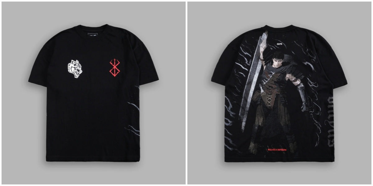 Camiseta Oversized Darc Sport Wolves x Berserk