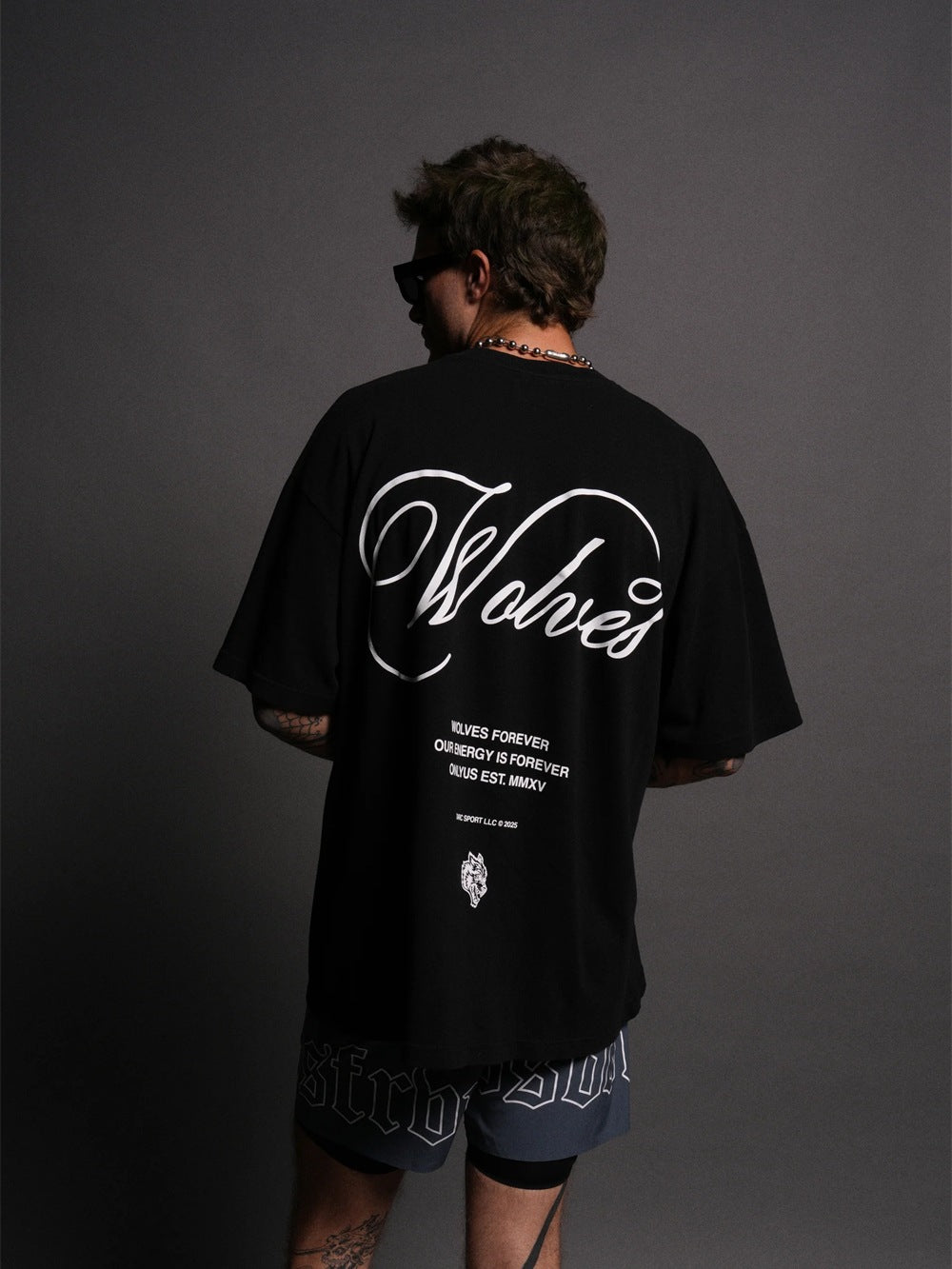 Camiseta Oversized Darc Sport Wolves Dark Art