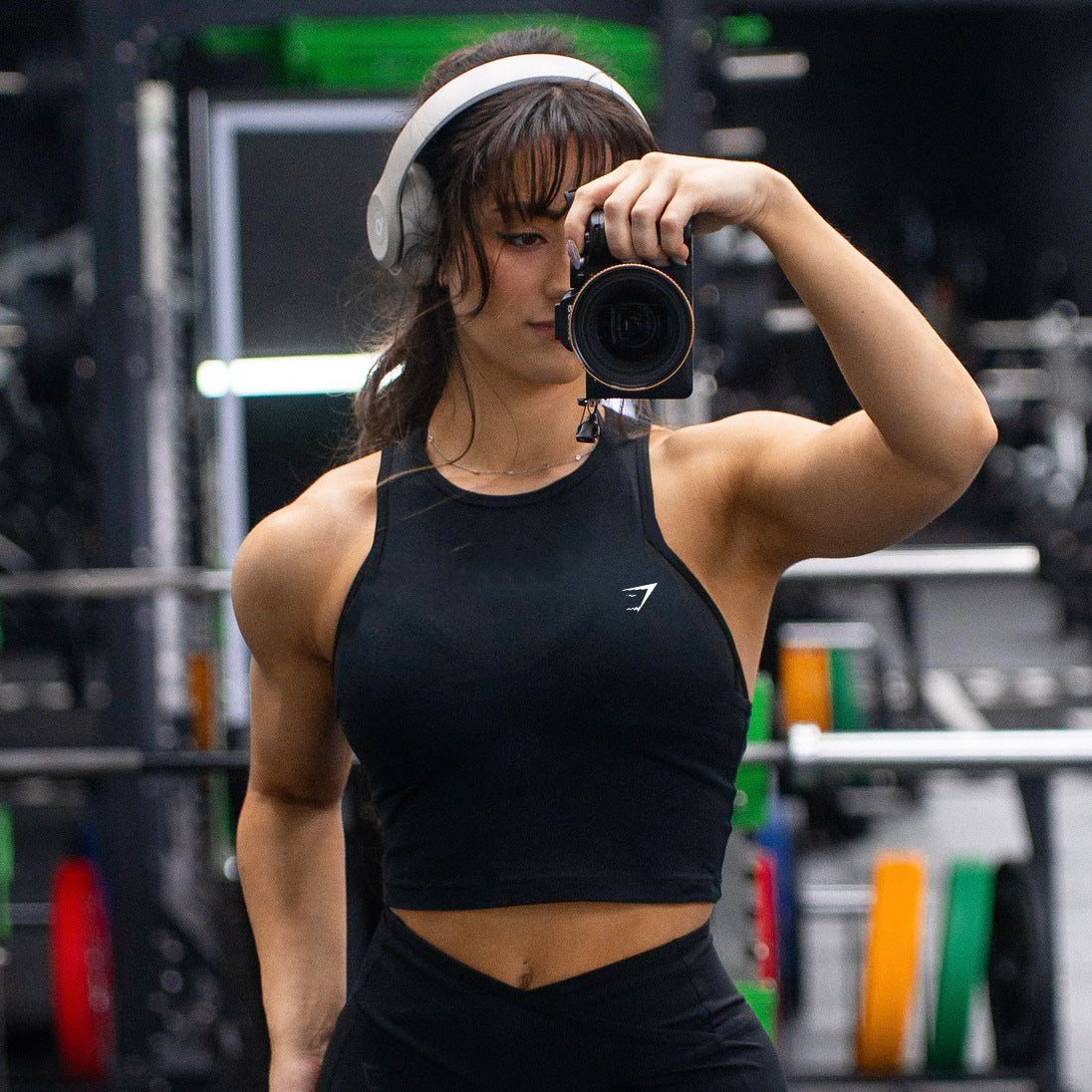 Top Cropped Gymshark Seamless Racerback Fitted