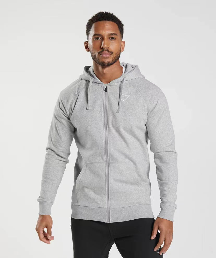 Moletom com Capuz e Zíper Gymshark Raglan