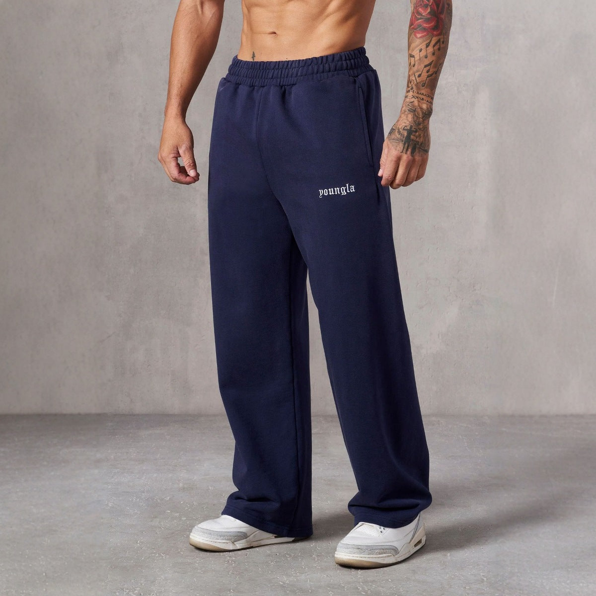 Calça  Wide Leg YoungLA Old English