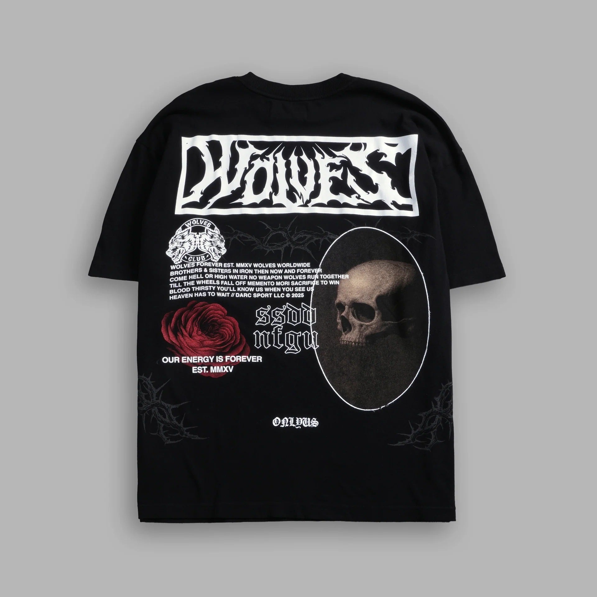 Camiseta Oversized Darc Sport Wolves Dark