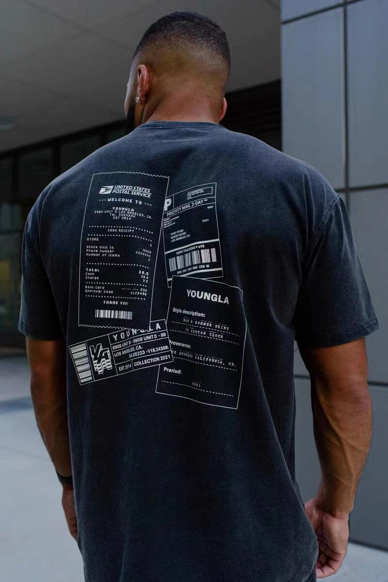 Camiseta Youngla Washed Drip Tee (Day in Heaven)