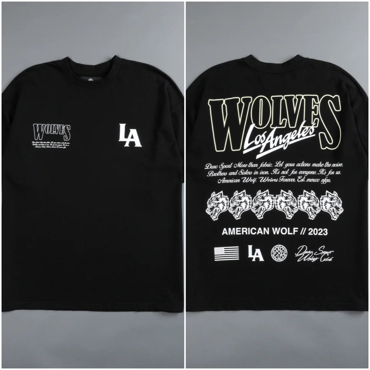 Camiseta Oversized Darc Sport Wolves Club