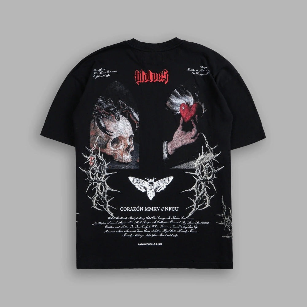 Camiseta Oversized Darc Sport Wolves Corazón