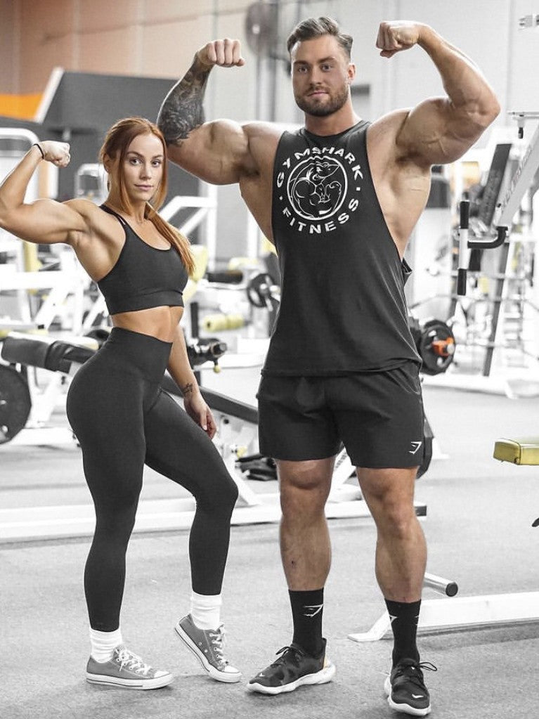 Regata Gymshark Muscle Tee Cava Aberta Fitness