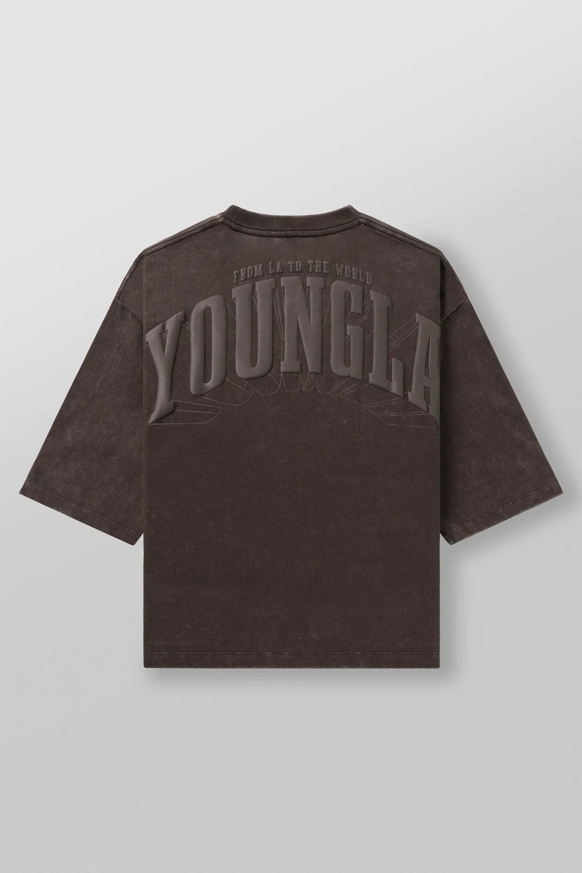 Camiseta Oversized YoungLA Embossed Collegiate
