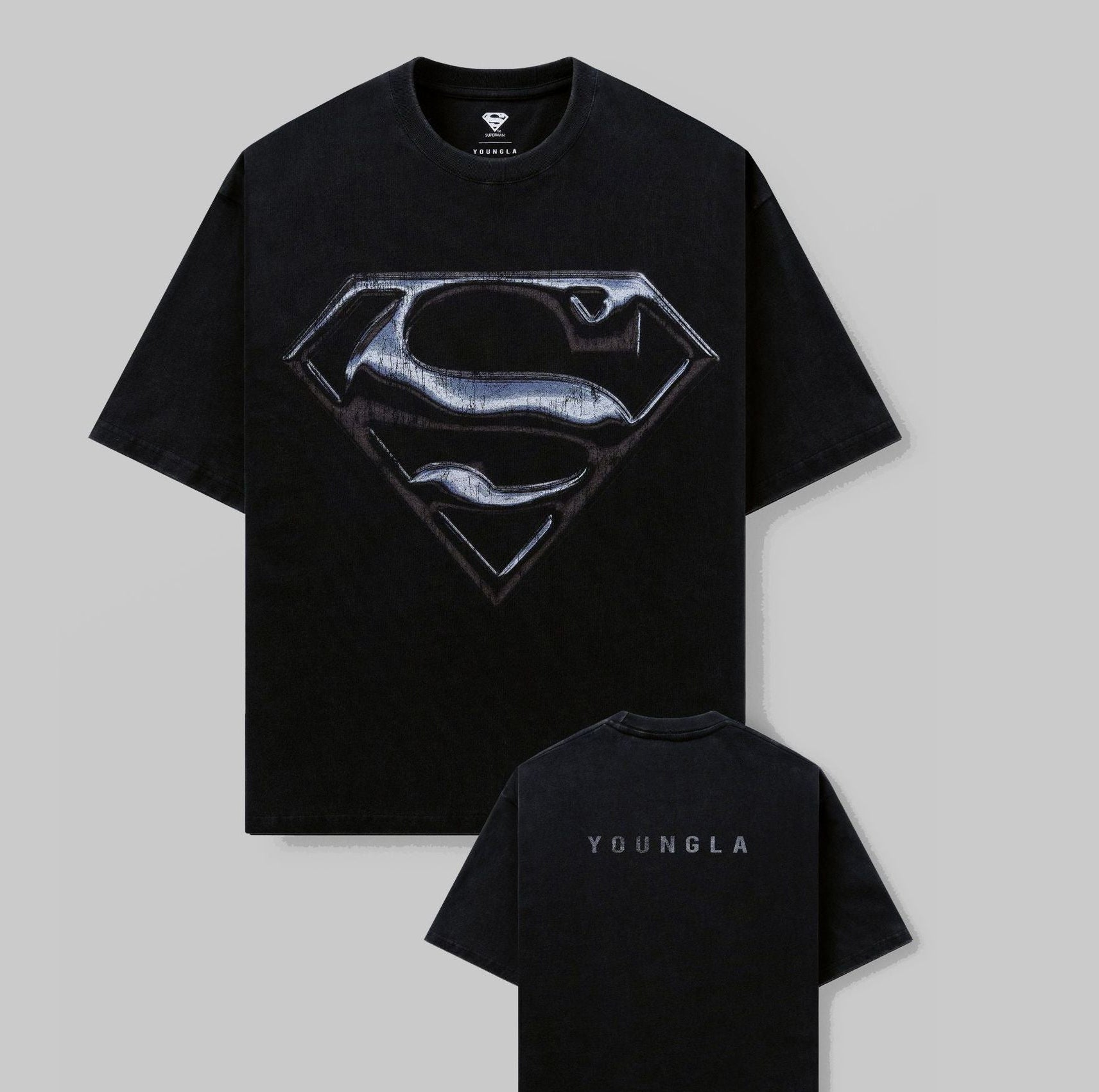 Camiseta YoungLA Superman DC Comics Oversized