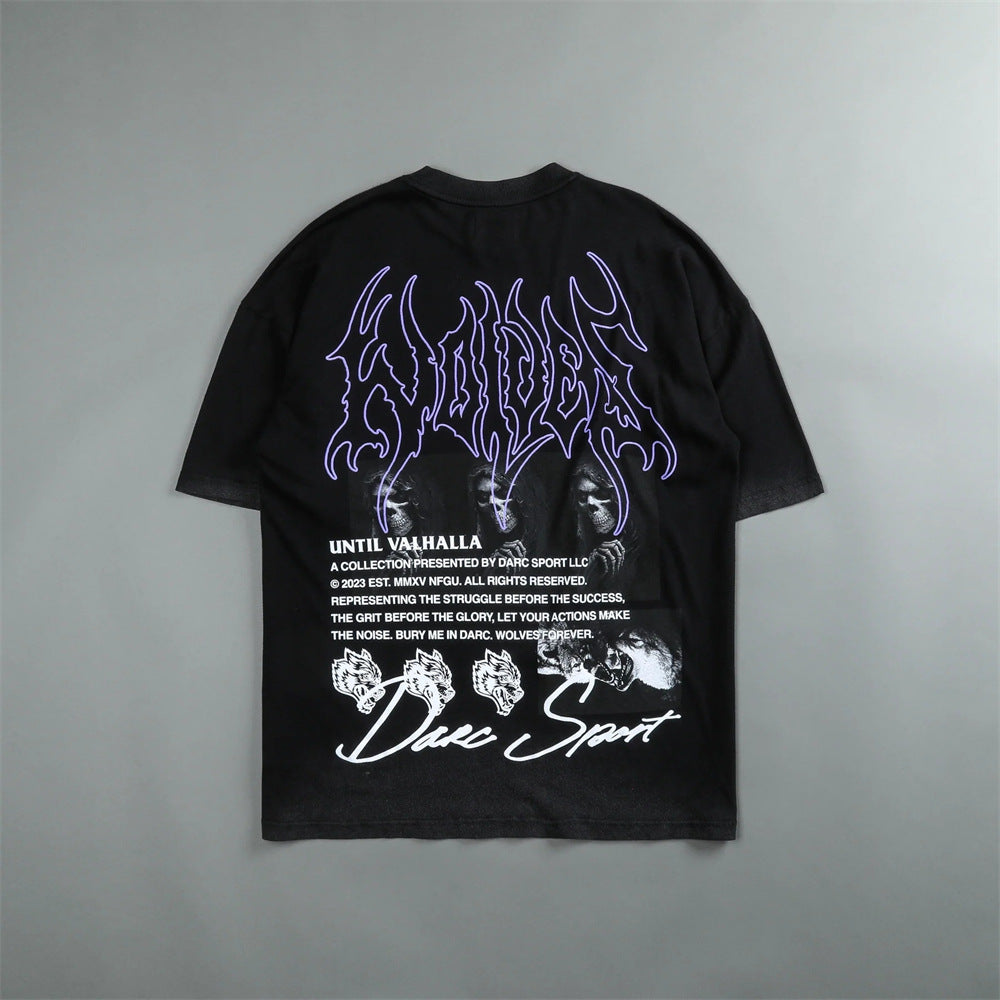 Camiseta Oversized Darc Sport Wolves Until Valhalla