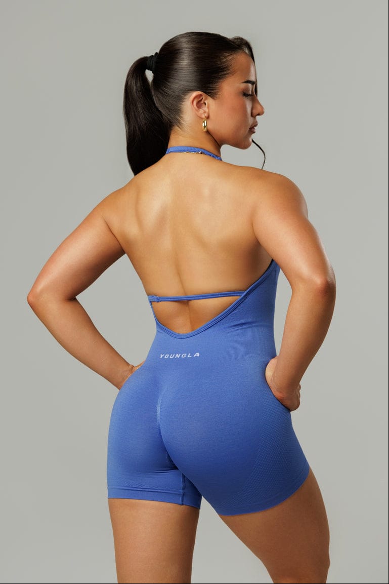 W7007 Pulse Seamless Halter Romper — imagem 8