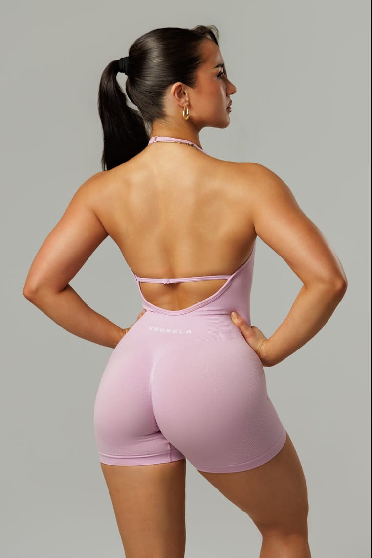 W7007 Pulse Seamless Halter Romper — imagem 5