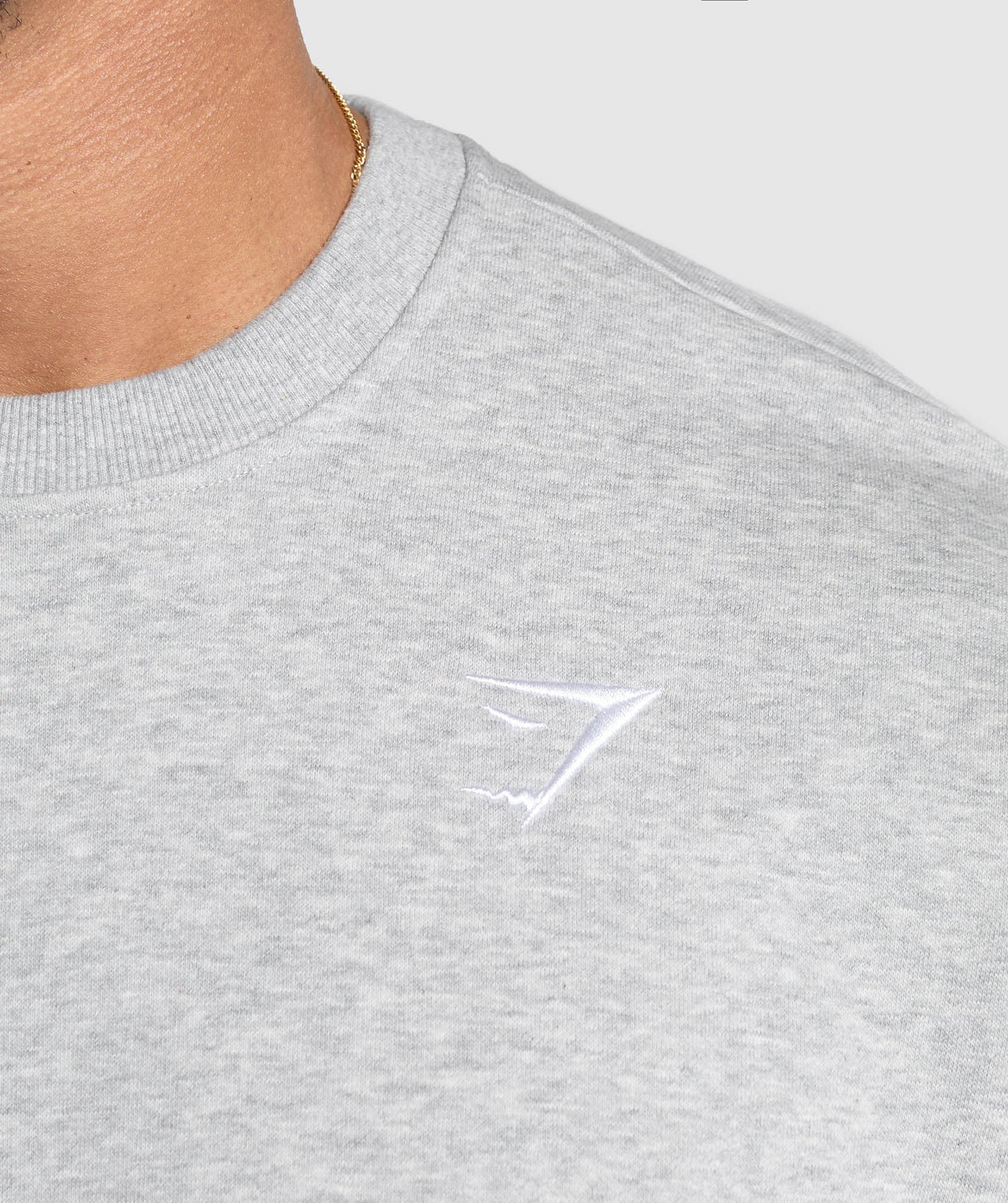 Oversized Crest Crew - Light Grey Core Marl — imagem 5