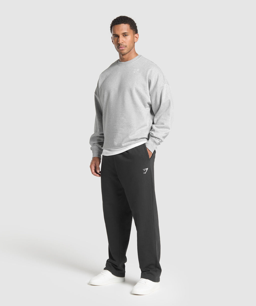 Oversized Crest Crew - Light Grey Core Marl — imagem 3