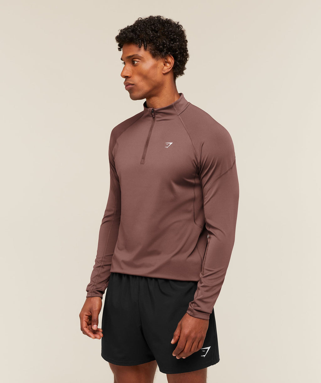 Performance 1/4 Zip - Espresso Brown — imagem 3