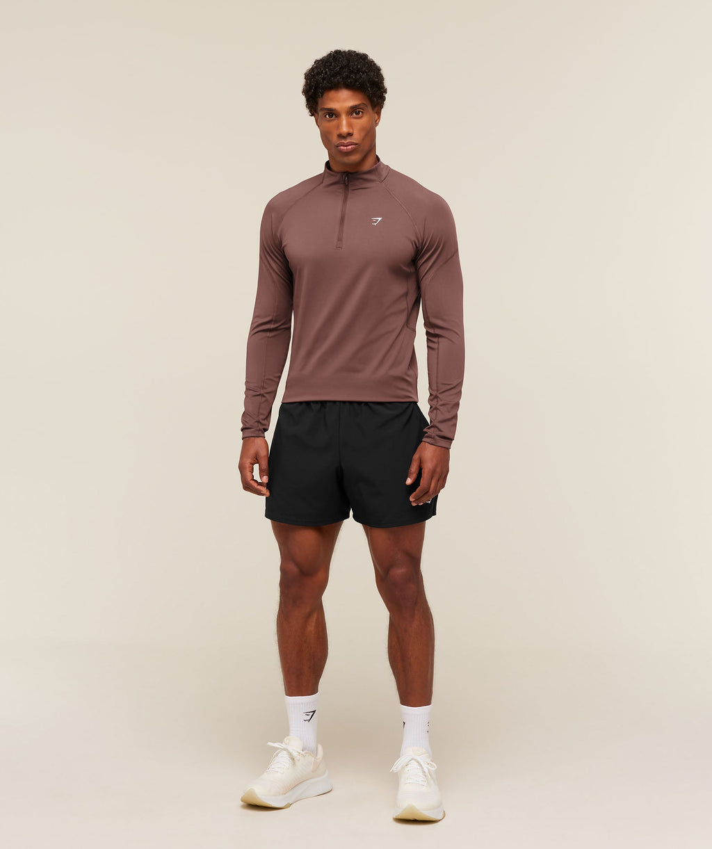 Performance 1/4 Zip - Espresso Brown — imagem 6