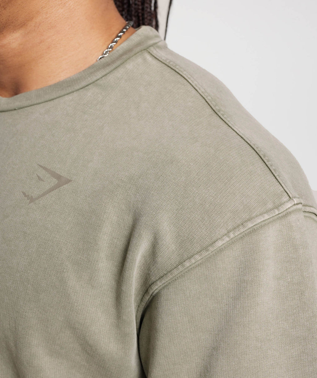 Power Washed Short Sleeve Crew - Ecru Brown — imagem 3