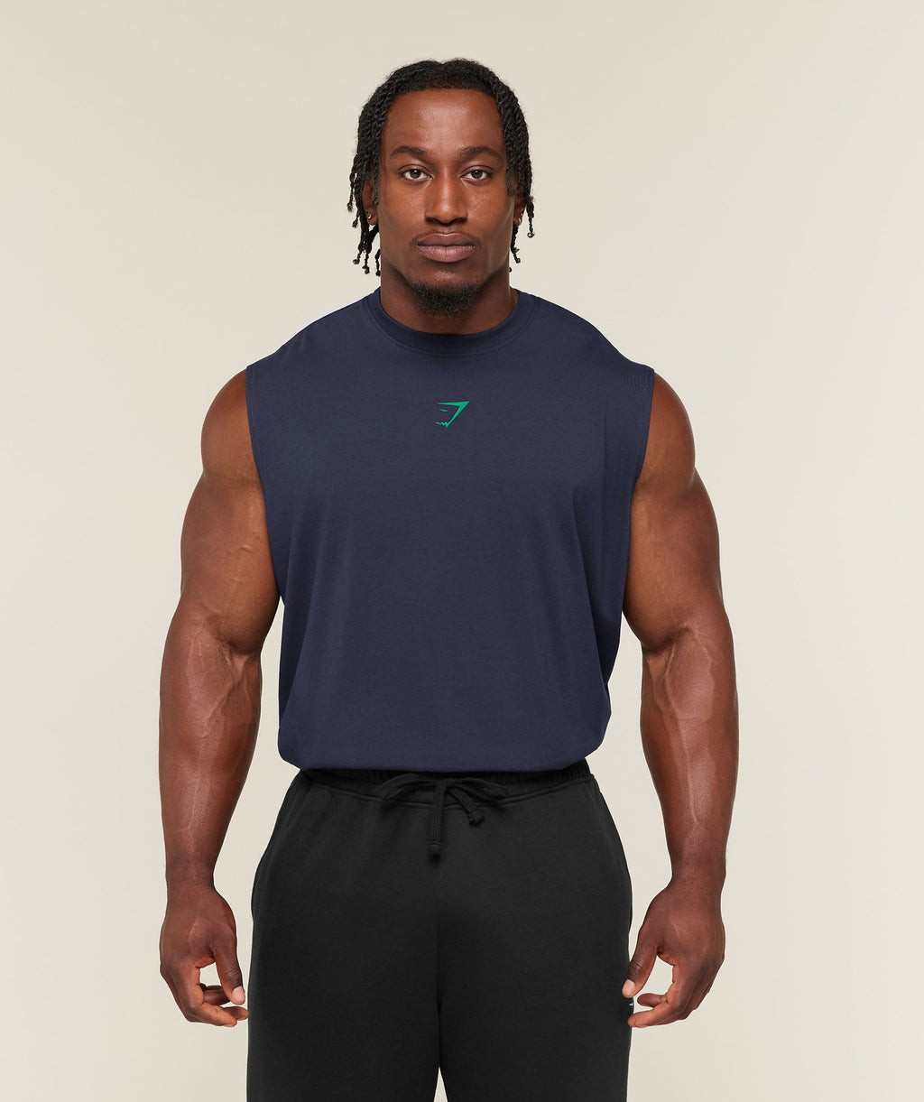 Power Cut Off Tank - Heavy Blue/Track Green — imagem 2