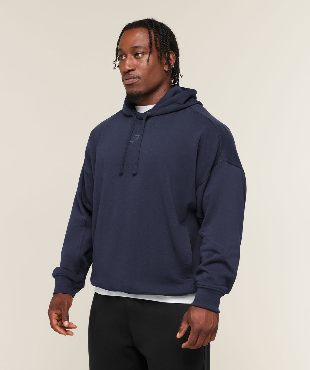 Power Oversized Hoodie - Heavy Blue/Shadow Blue — imagem 3