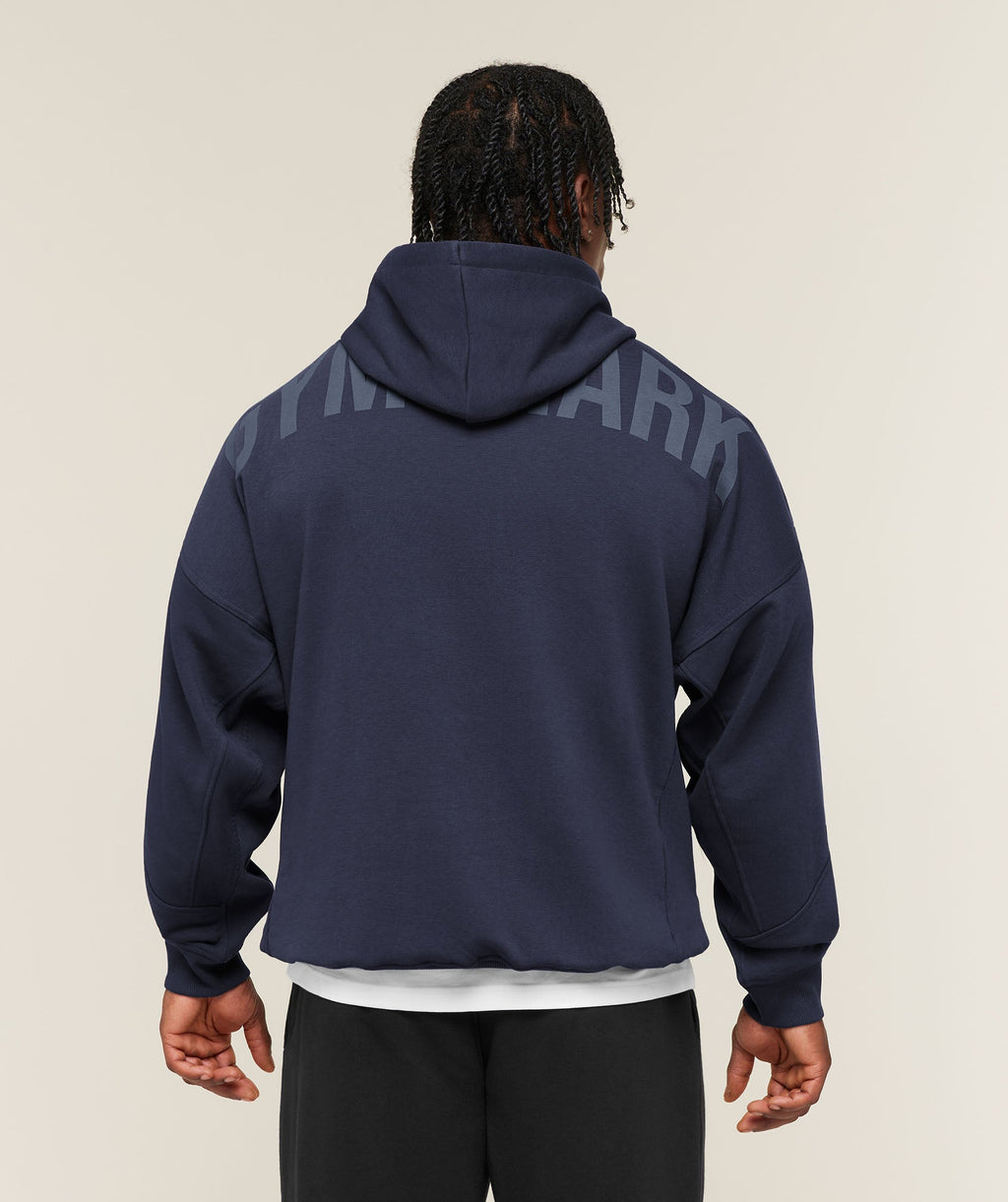 Power Oversized Hoodie - Heavy Blue/Shadow Blue — imagem 6
