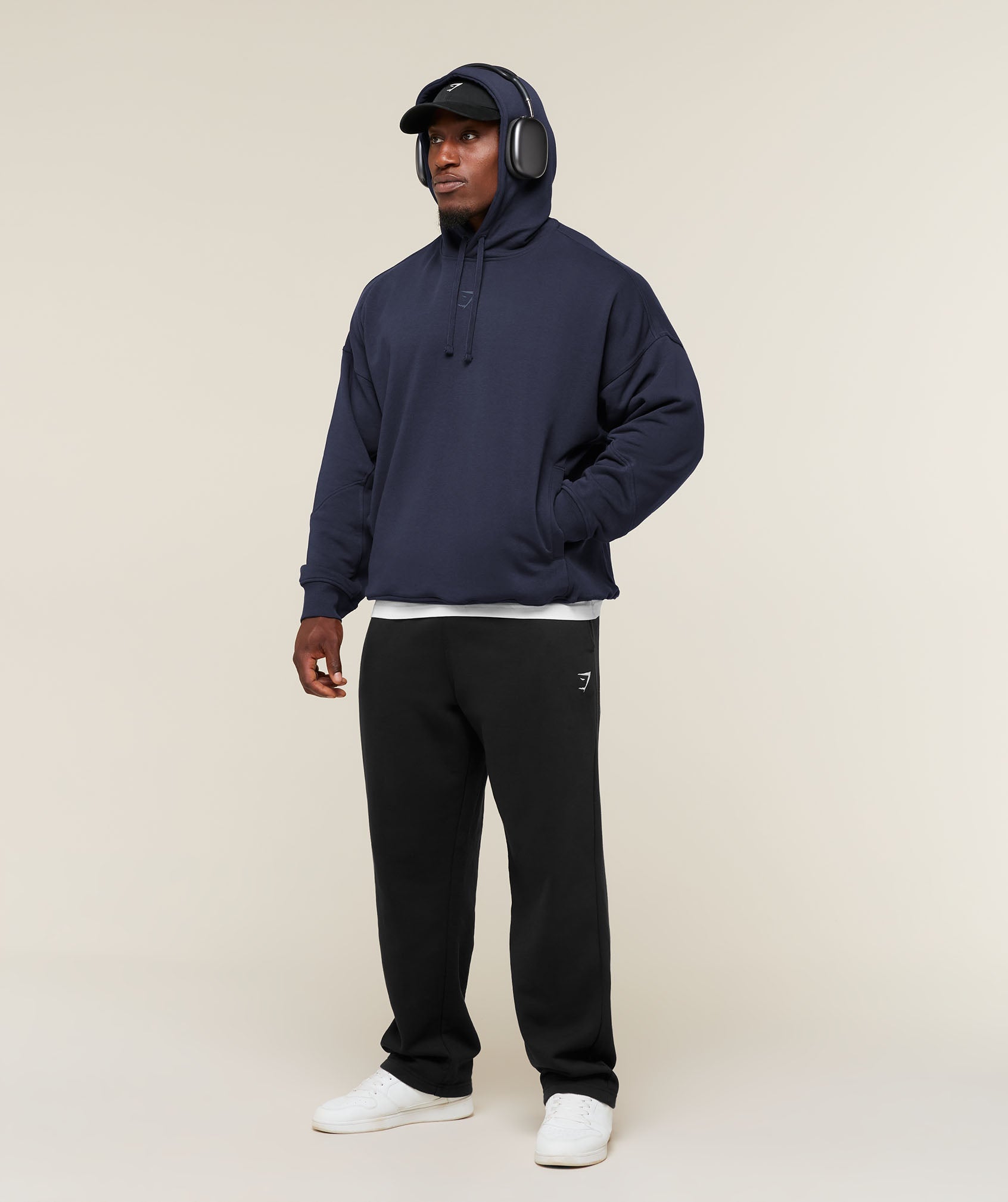 Power Oversized Hoodie - Heavy Blue/Shadow Blue — imagem 7
