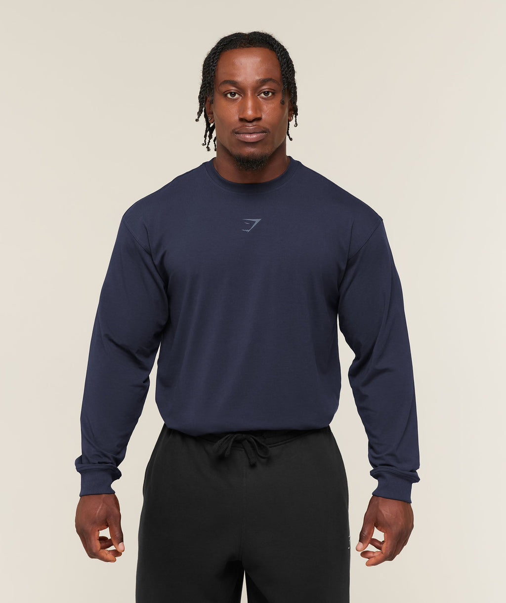 Power Long Sleeve T-Shirt - Heavy Blue/Shadow Blue — imagem 2