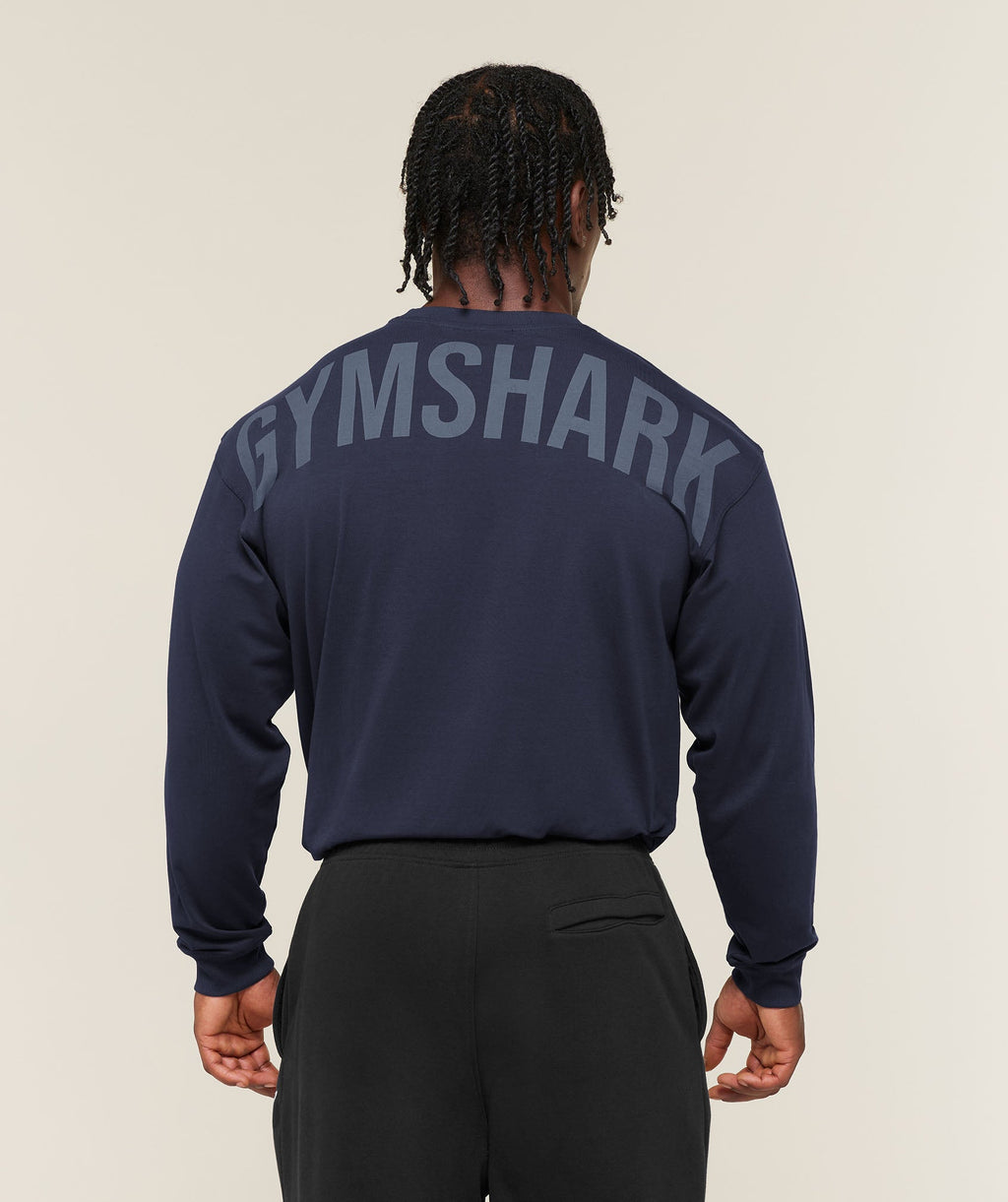 Power Long Sleeve T-Shirt - Heavy Blue/Shadow Blue — imagem 1