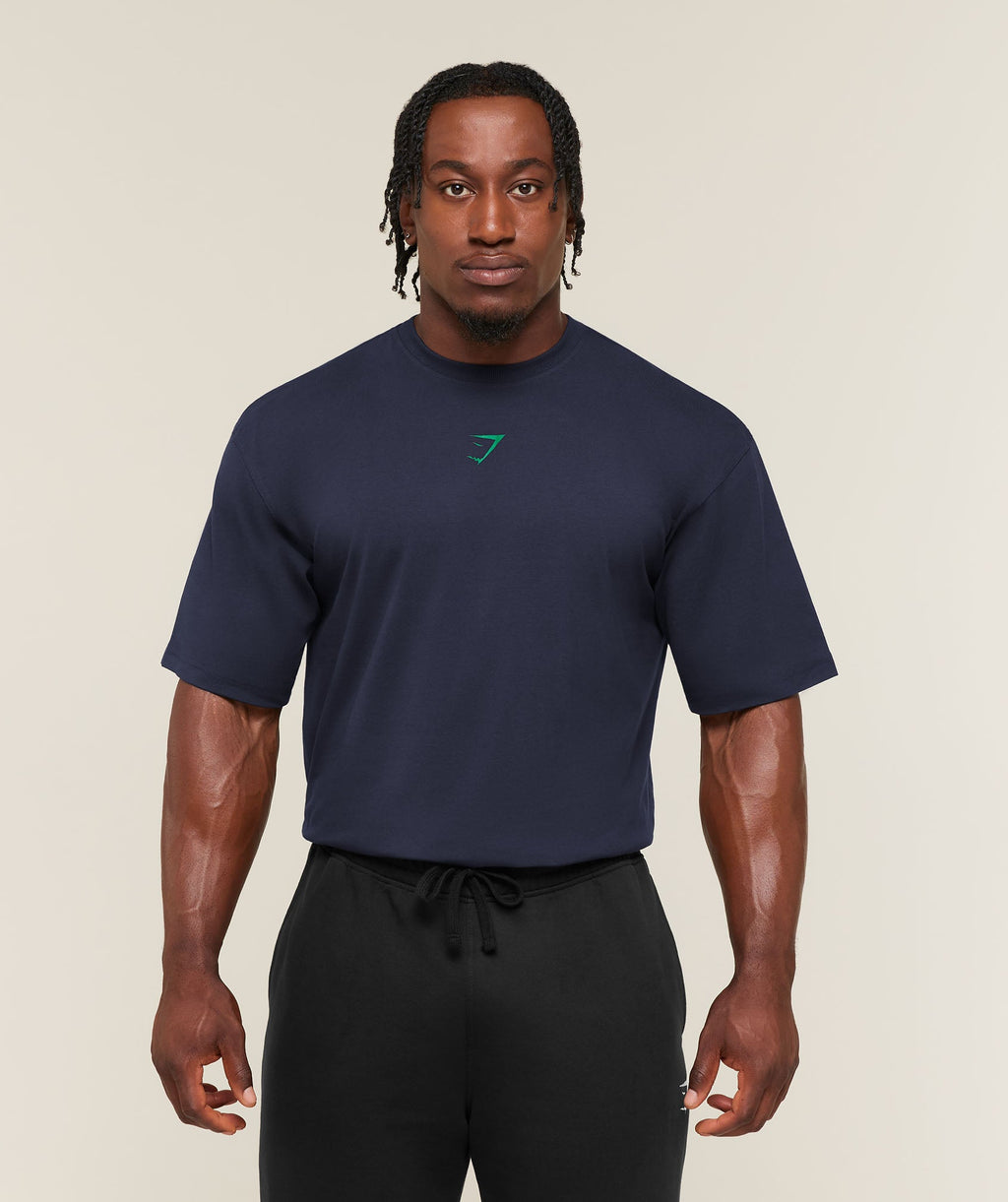Power T-Shirt - Heavy Blue/Track Green — imagem 2