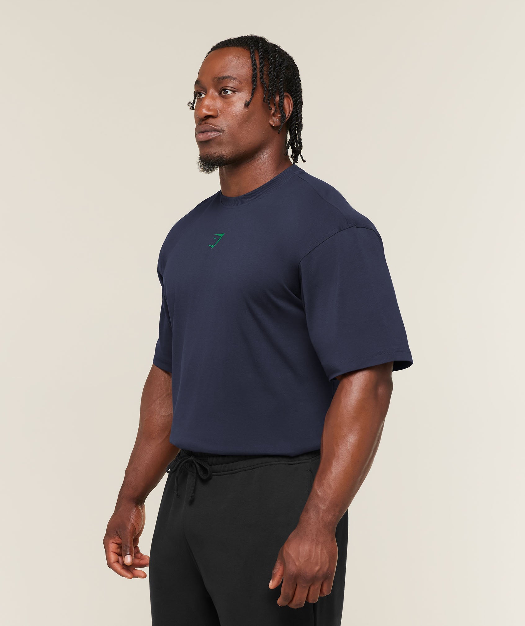 Power T-Shirt - Heavy Blue/Track Green — imagem 3