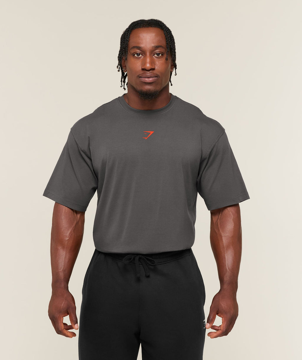 Power T-Shirt - Onyx Grey/Bold Orange — imagem 1