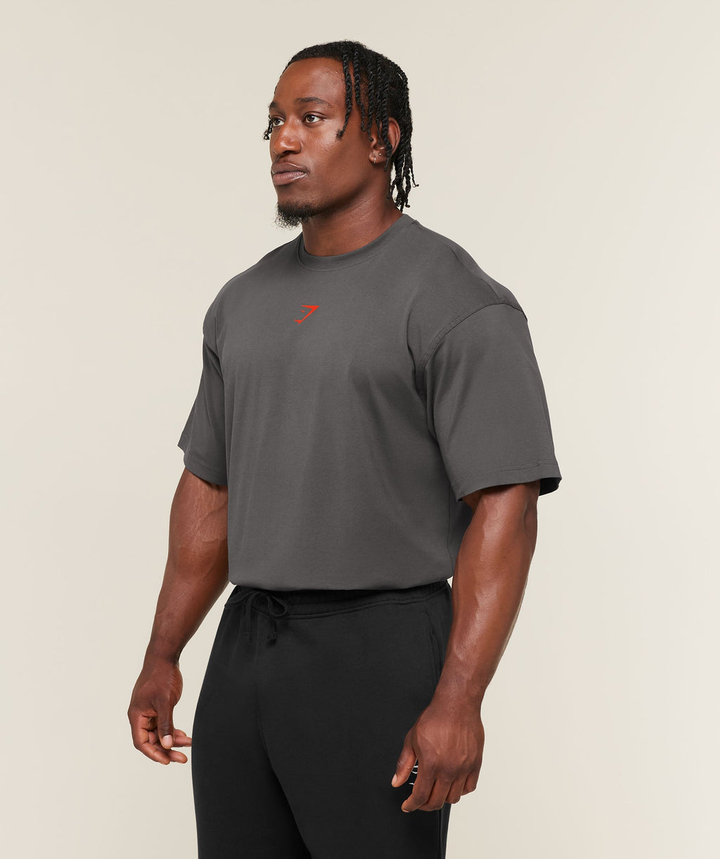 Power T-Shirt - Onyx Grey/Bold Orange — imagem 3