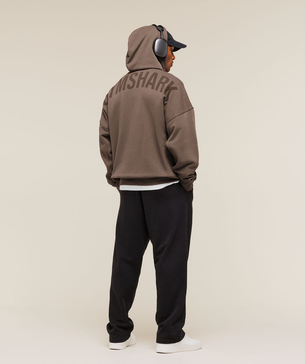 Power Zip Up Hoodie - Soft Brown — imagem 4