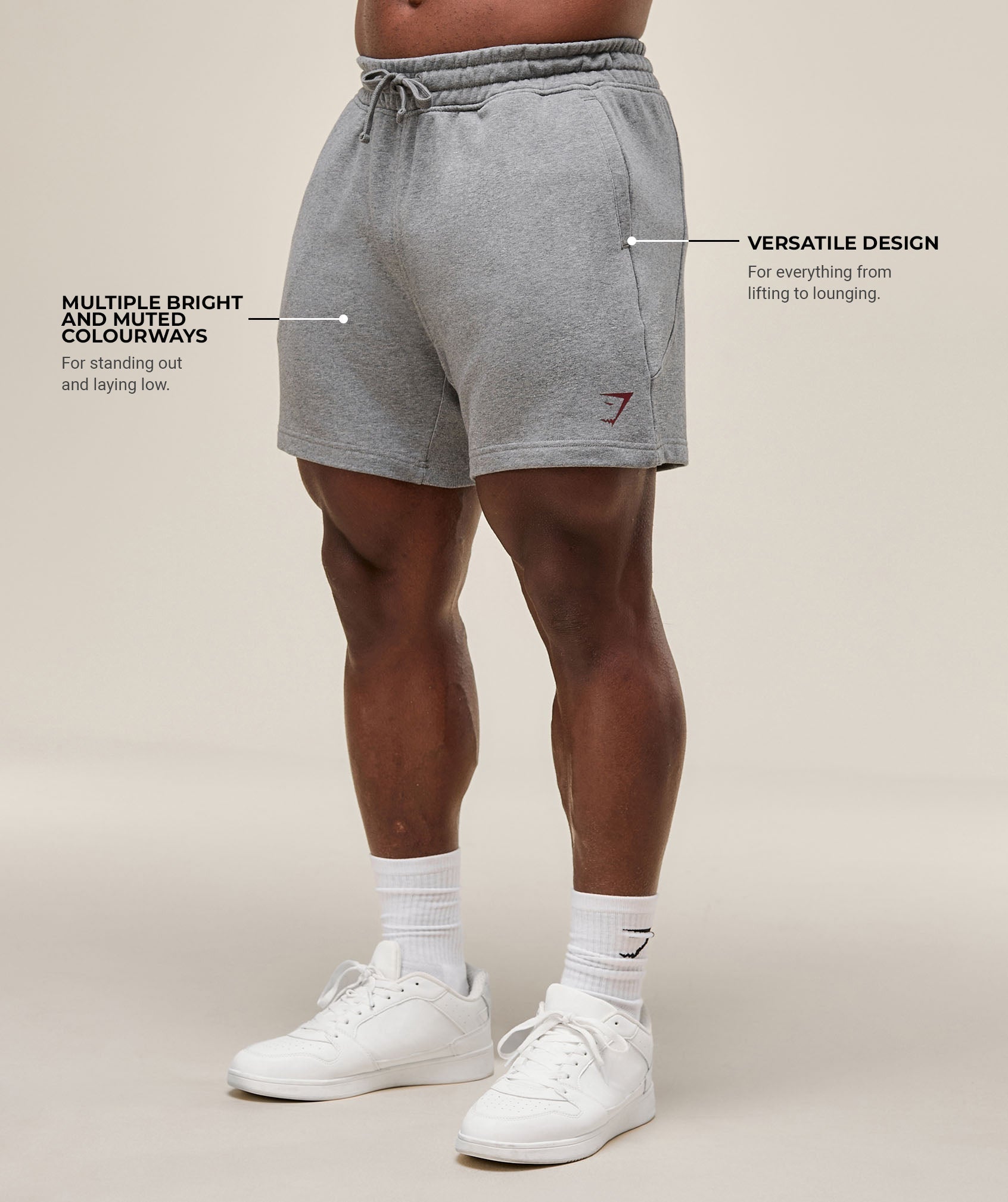 Power 5" Shorts - Charcoal Core Marl — imagem 2