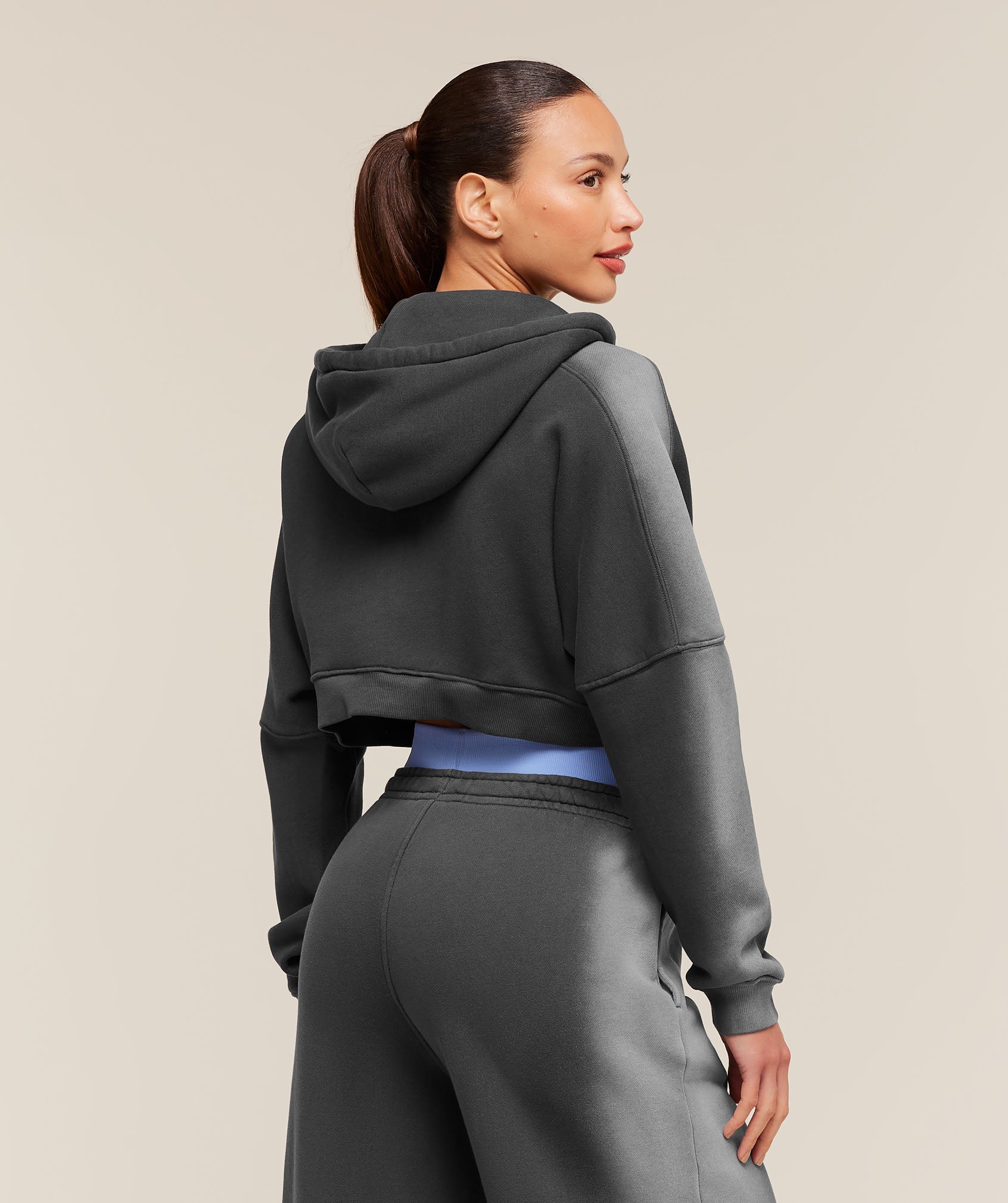 Pump Washed Zip Through Hoodie - Onyx Grey/Stratus Grey — imagem 2