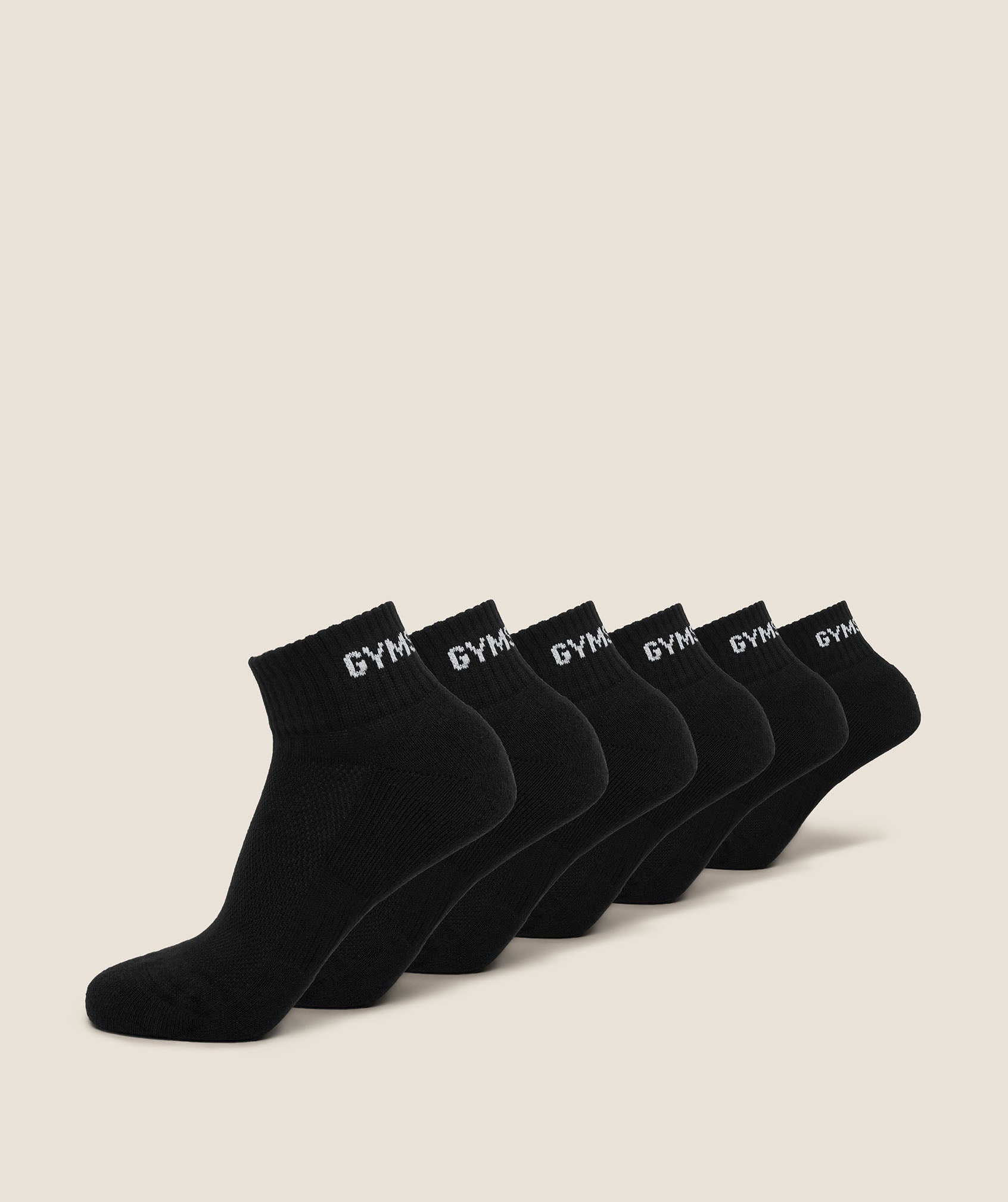 Quarter Sock 6pk - Black — imagem 1