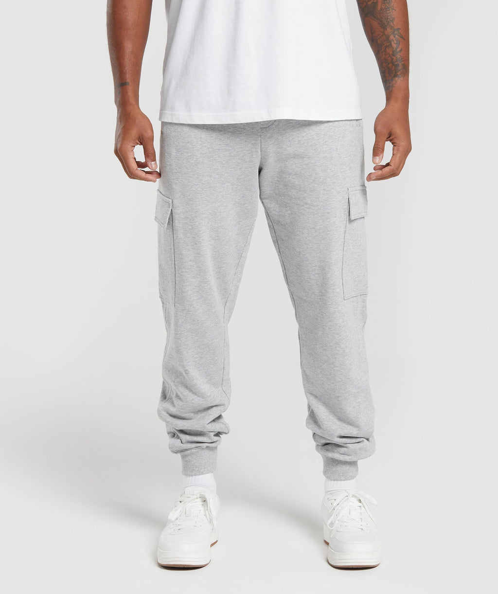 Rest Day Essentials Cargo Joggers - Light Grey Core Marl — imagem 1