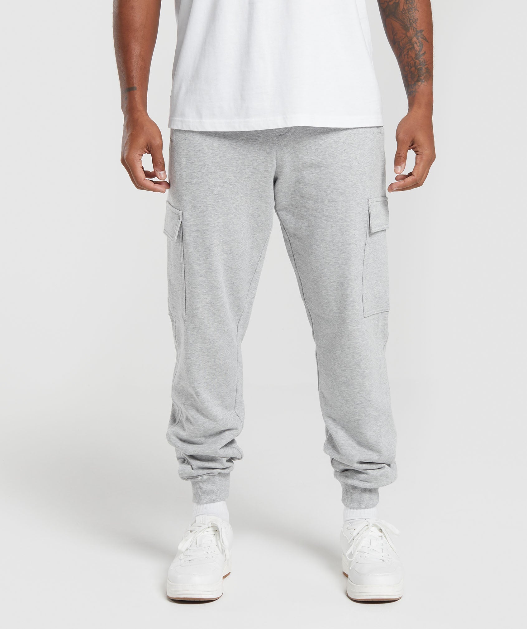 Rest Day Essentials Cargo Joggers - Light Grey Core Marl — imagem 1