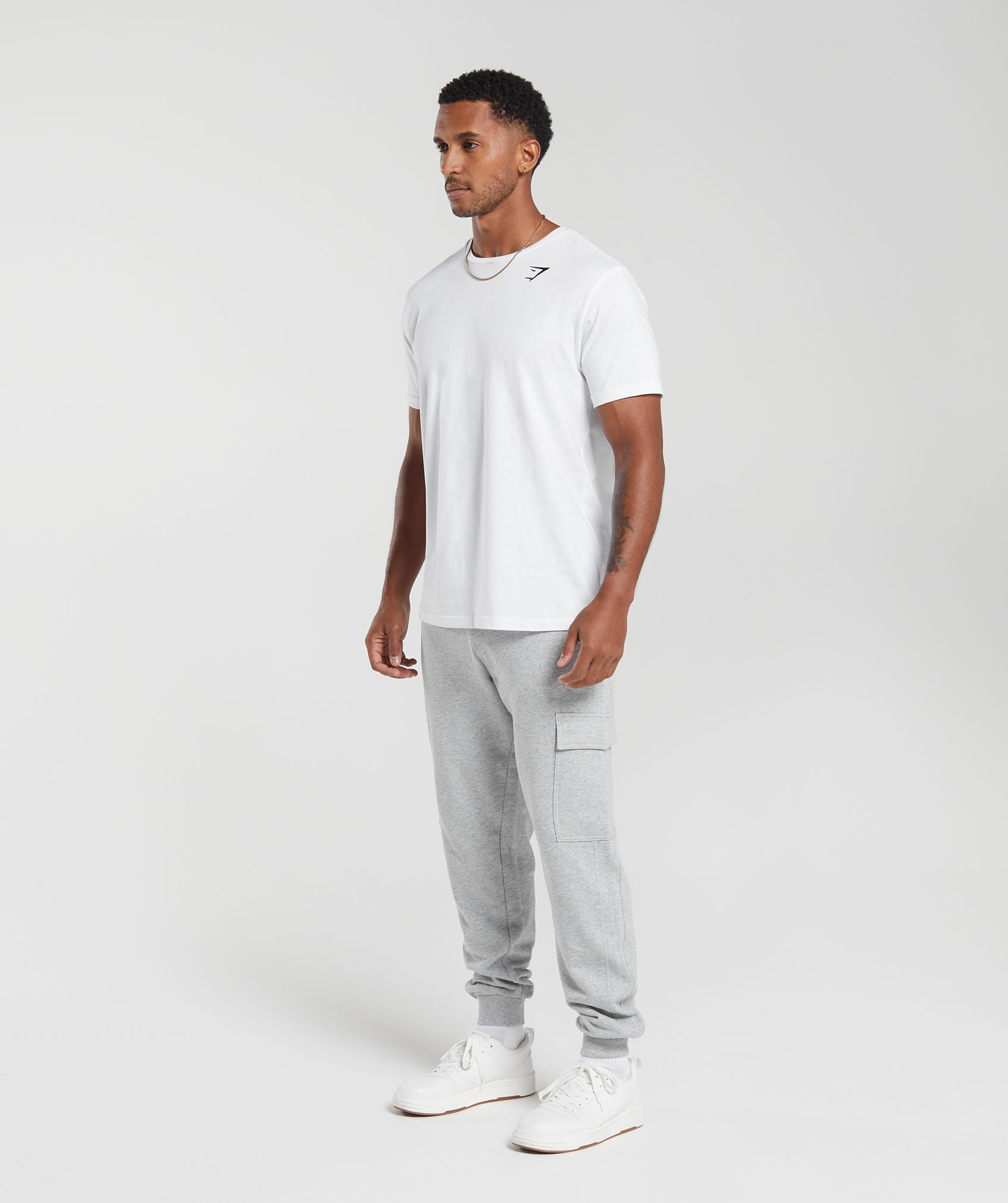 Rest Day Essentials Cargo Joggers - Light Grey Core Marl — imagem 4