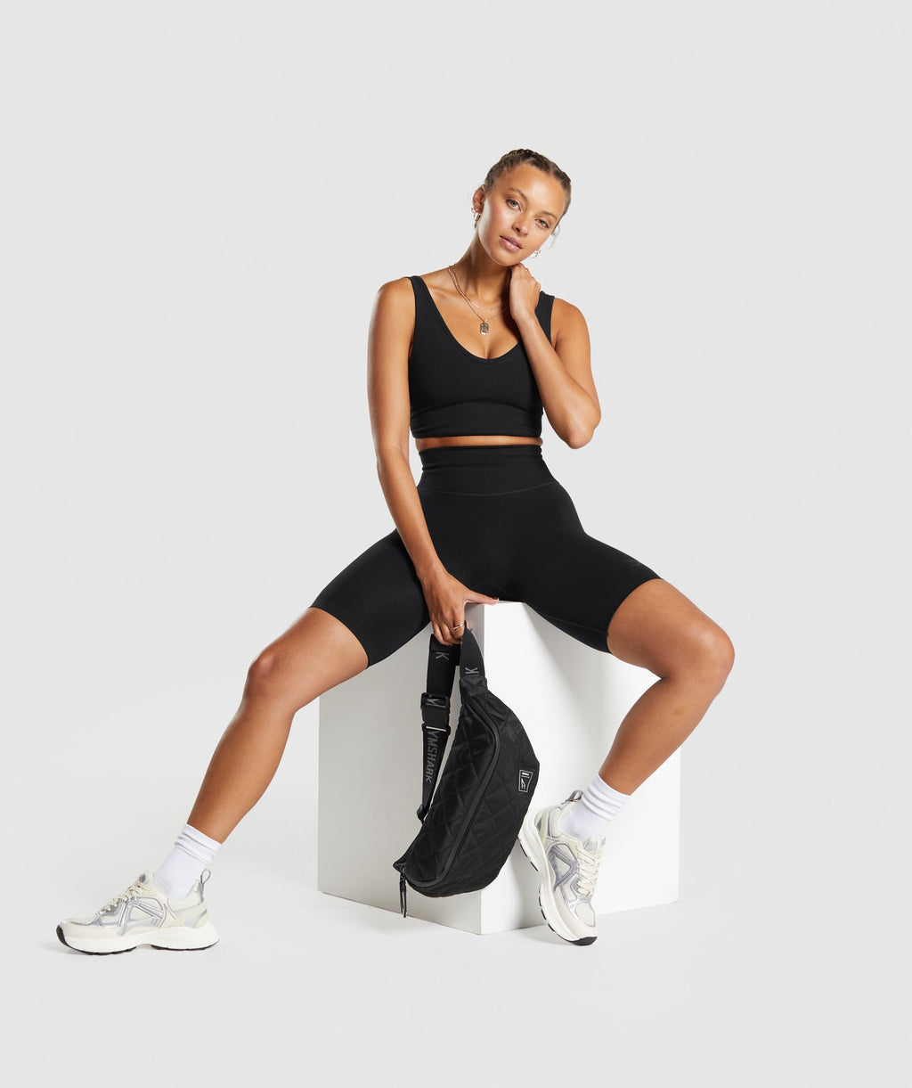 Rest Day Seamless Bralette - Black — imagem 5