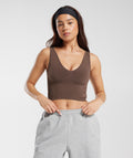 Rest Day Seamless Midi Tank - Oak Brown — imagem 1