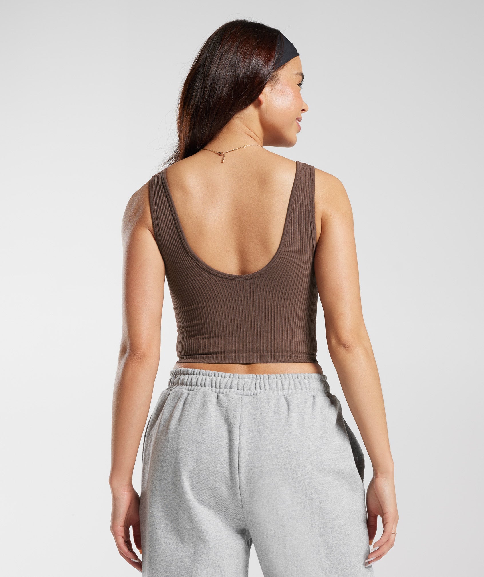 Rest Day Seamless Midi Tank - Oak Brown — imagem 2