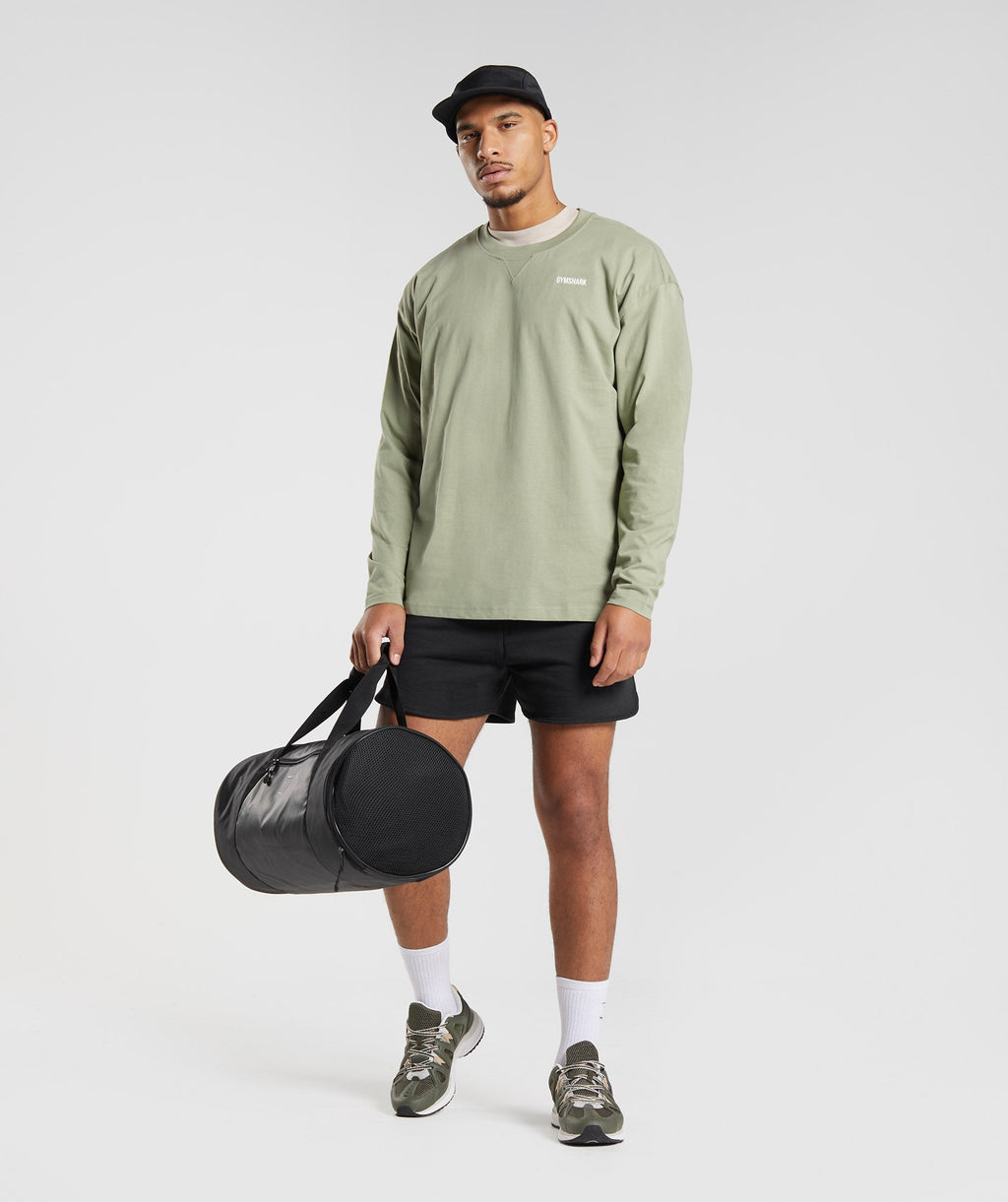 Rest Day Sweats Long Sleeve T-Shirt - Sage Green — imagem 5