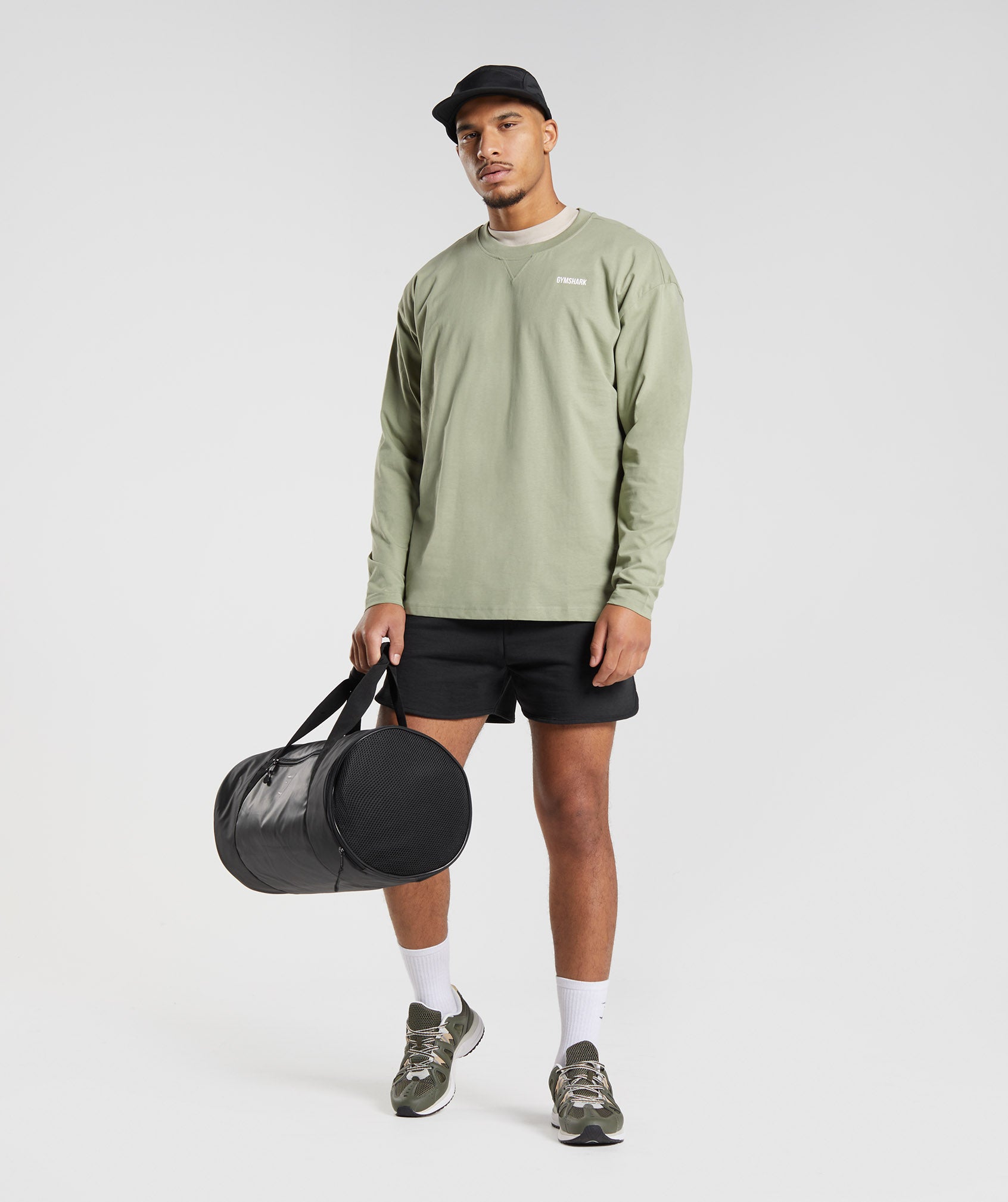 Rest Day Sweats Long Sleeve T-Shirt - Sage Green — imagem 5